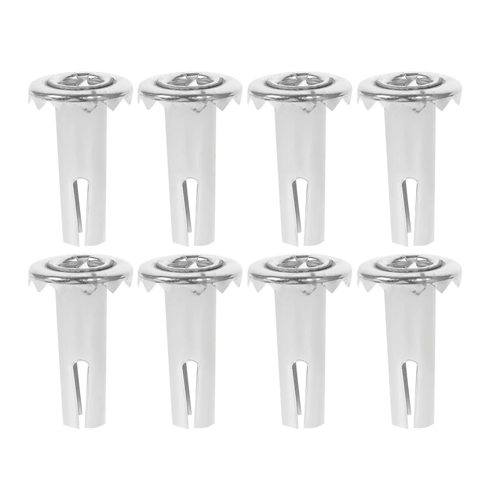 

8 Pcs Furniture Caster Accessories Thick Iron Hat Stem Socket for 8x36 8x38 Wood Casters Rod Insert Metal Sleeve Hardware