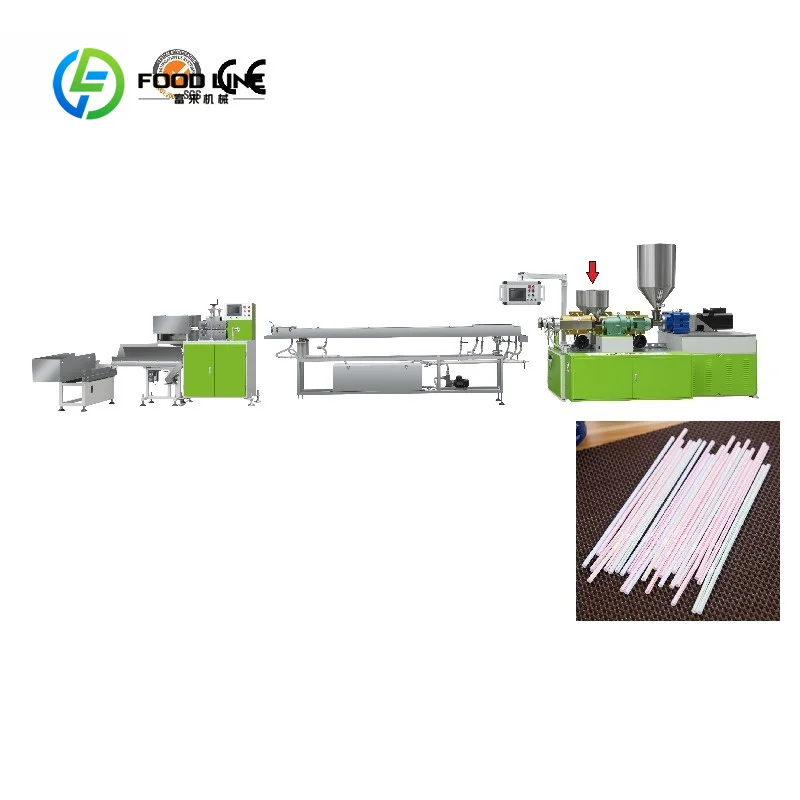 Customized Automatic Straw Manufacturing Machine With Multi Color Output And Digital Control Panel Bulk Purchase Best Deal