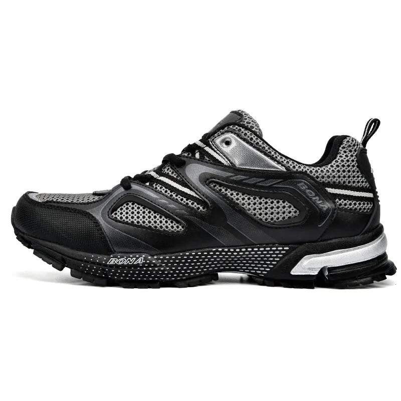 Bona Nieuwe Collectie Klassiekers Stijl Mannen Hardloopschoenen Koe Split Mesh Heren Sportschoenen Veterschoenen Outdoor Joggingschoenen 34870