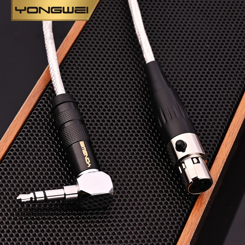 YONGWEI Jack 3.5mm 1/8 to 3-Pin Mini XLR Cable TRS 1/8 Inch Aux Stereo Male to Mini XLR Female Audio Adapter Cable for AKG K550