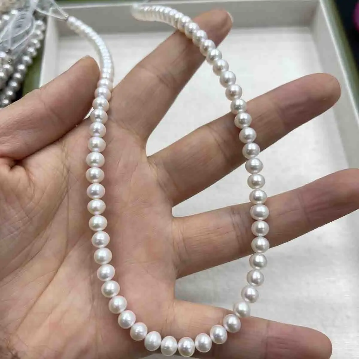 

AAAA 5-6mm High-Quality Round Natural Freshwater Pearl Semi-Finished Beads for Jewelry Making DIY Necklace Bracelet Accessories