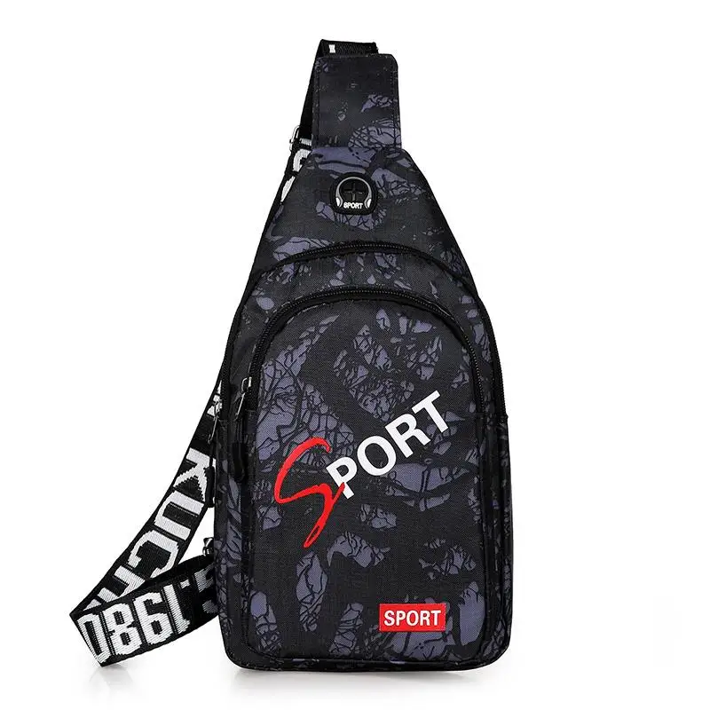 

Новая мужская нагрудная сумка через плечо, повседневная нейлоновая спортивная сумка для езды, мягкая полиэстеровая сумка-слинг