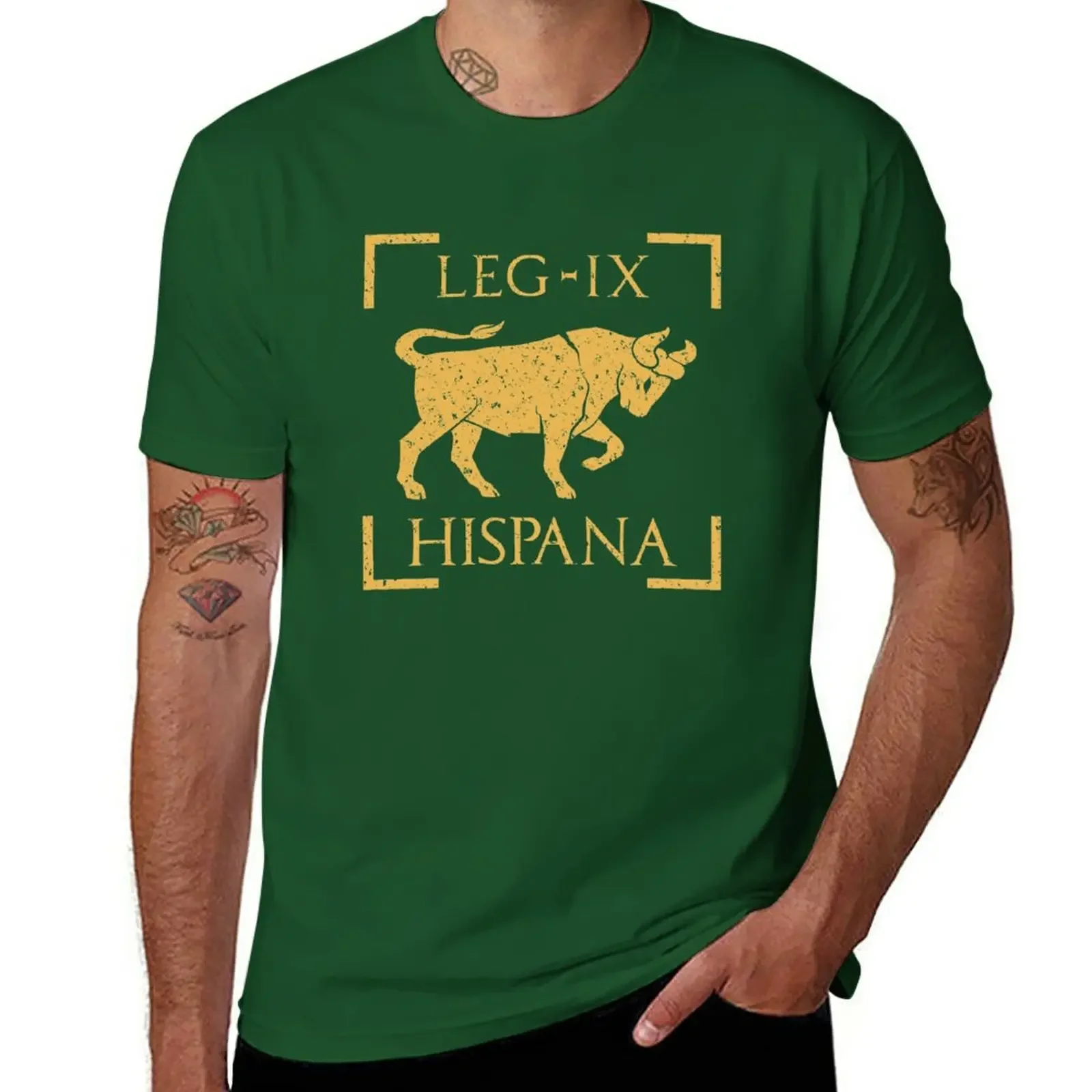 Blouse tops tees mens graphic t-shirts funny Legio IX Hispana Taurus Emblem Roman Legion T-Shirt Hot Sale New Arrival