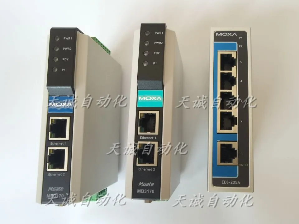 Taiwan MOXA MGate MB3170/EDS-205A-208A Standard MODBUS Gateway MODBUS Negotiation