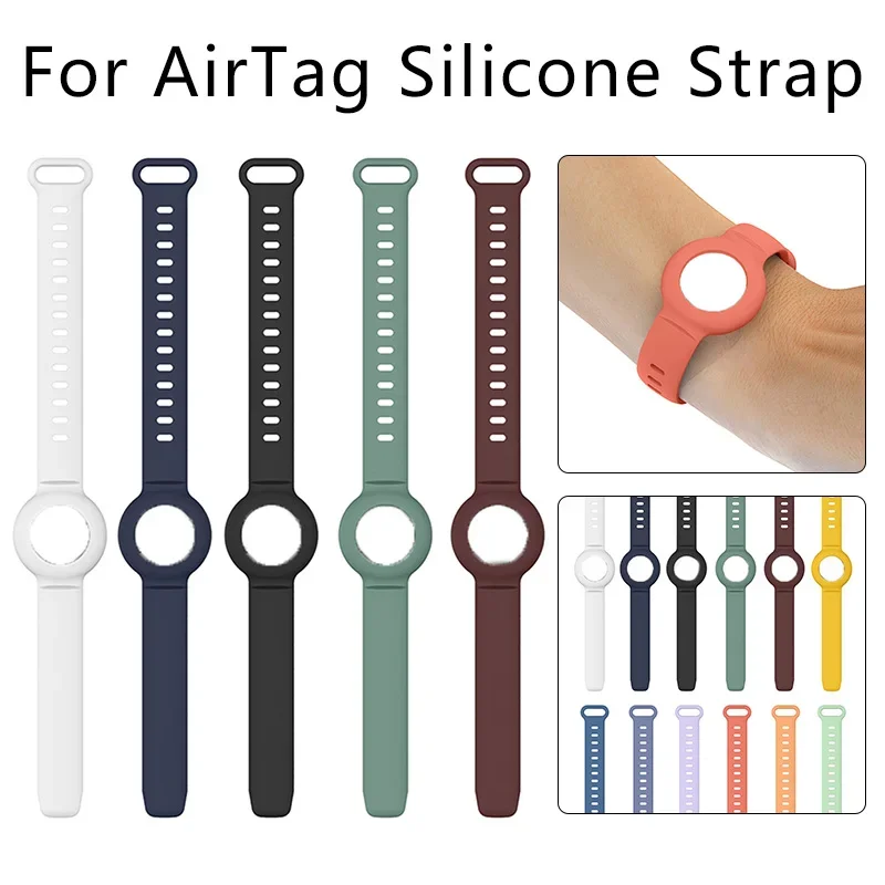 Silicone Strap for Air Tag Case, Pulseira Anti-Lost, Capa protetora para crianças, Tracker, Locator, Watch Band, Crianças