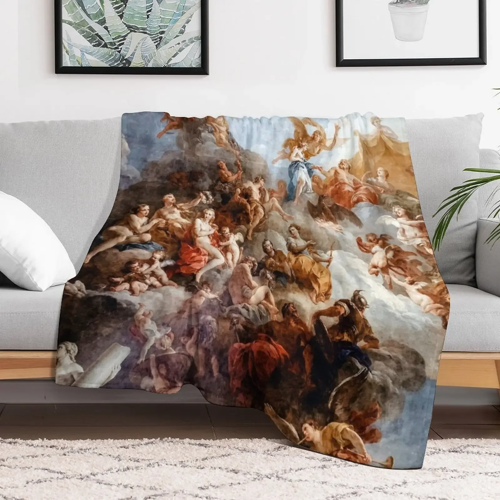 Renaissance Throw Blanket Men's Soft Warm Throw Blanket for Couch