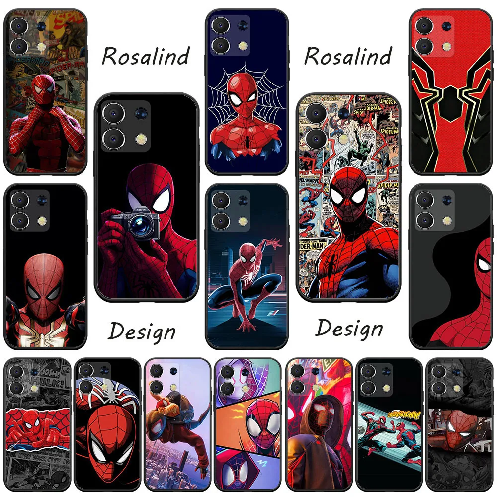 Черный чехол KK-64 «Человек-паук» для Xiaomi Redmi Note 13 13C 13R POCO X6 X7 M7 C65 Pro Plus Черный чехол KK-64 «Человек-паук» для Xiaomi Redmi Note 13 13C 13R POCO X6 X7 M7 C65 Pro Plus