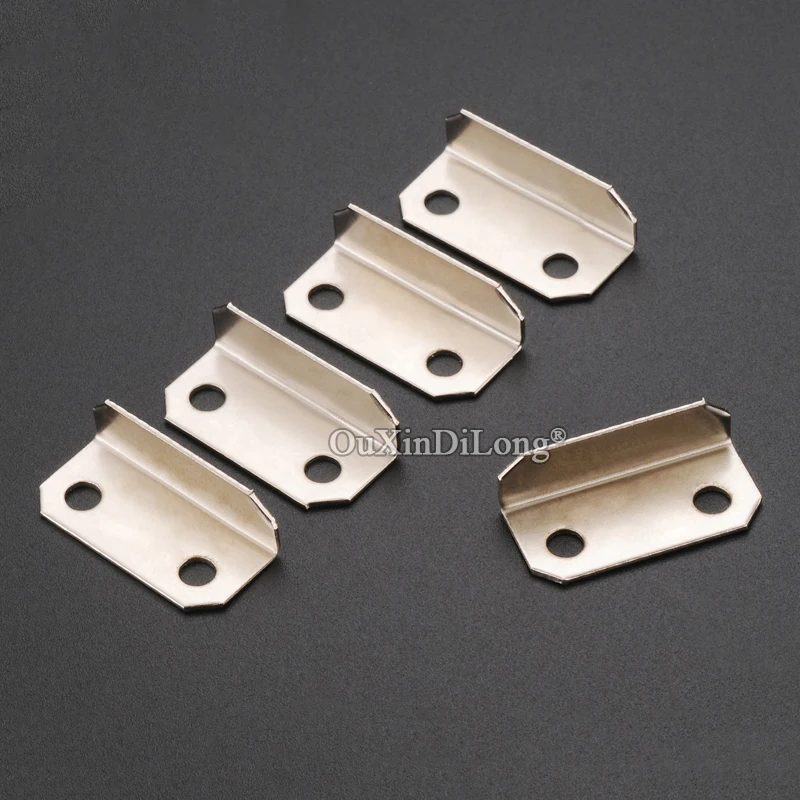 Brand New 100PCS Metal Drawer Lock Strike Plate Home Office Right Angle Drawer Cabinet Lock Catch Hasp Hardware Fittings