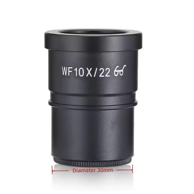 

Окуляр для стереомикроскопа WF10X/22 мм, 30 мм, с высокой точкой фокусировки, широким полем зрения, для тринокулярных и бинокулярных микроскопов, хит продаж для лабораторий