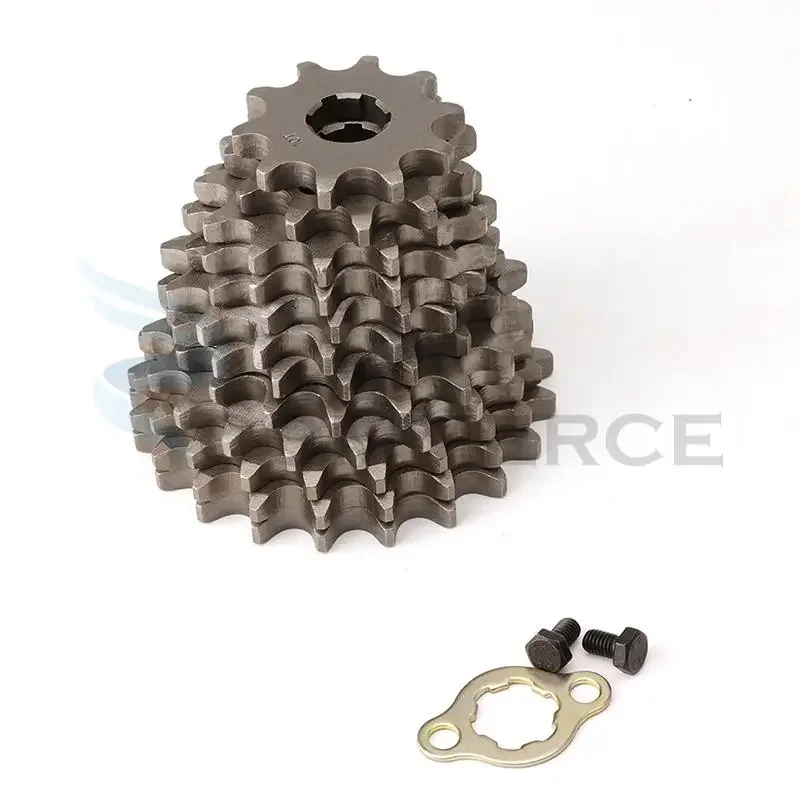 530# 20mm 10T-21T Teeth Front Engine Sprocket Chain With Locker Motorcycle Dirt Bike PitBike ATV Quad Buggy Motorcycle Parts