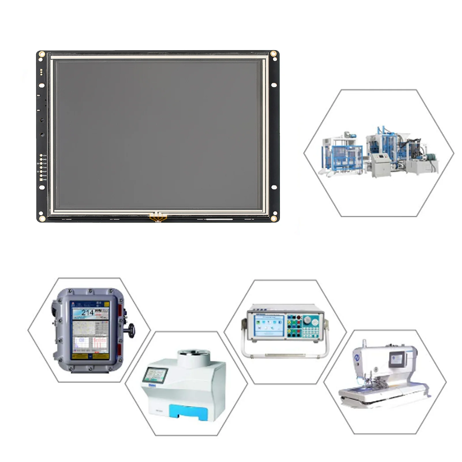 8 zoll 800*600 touchscreen Tft Lcd Modul mit RS232/485/TTL interface