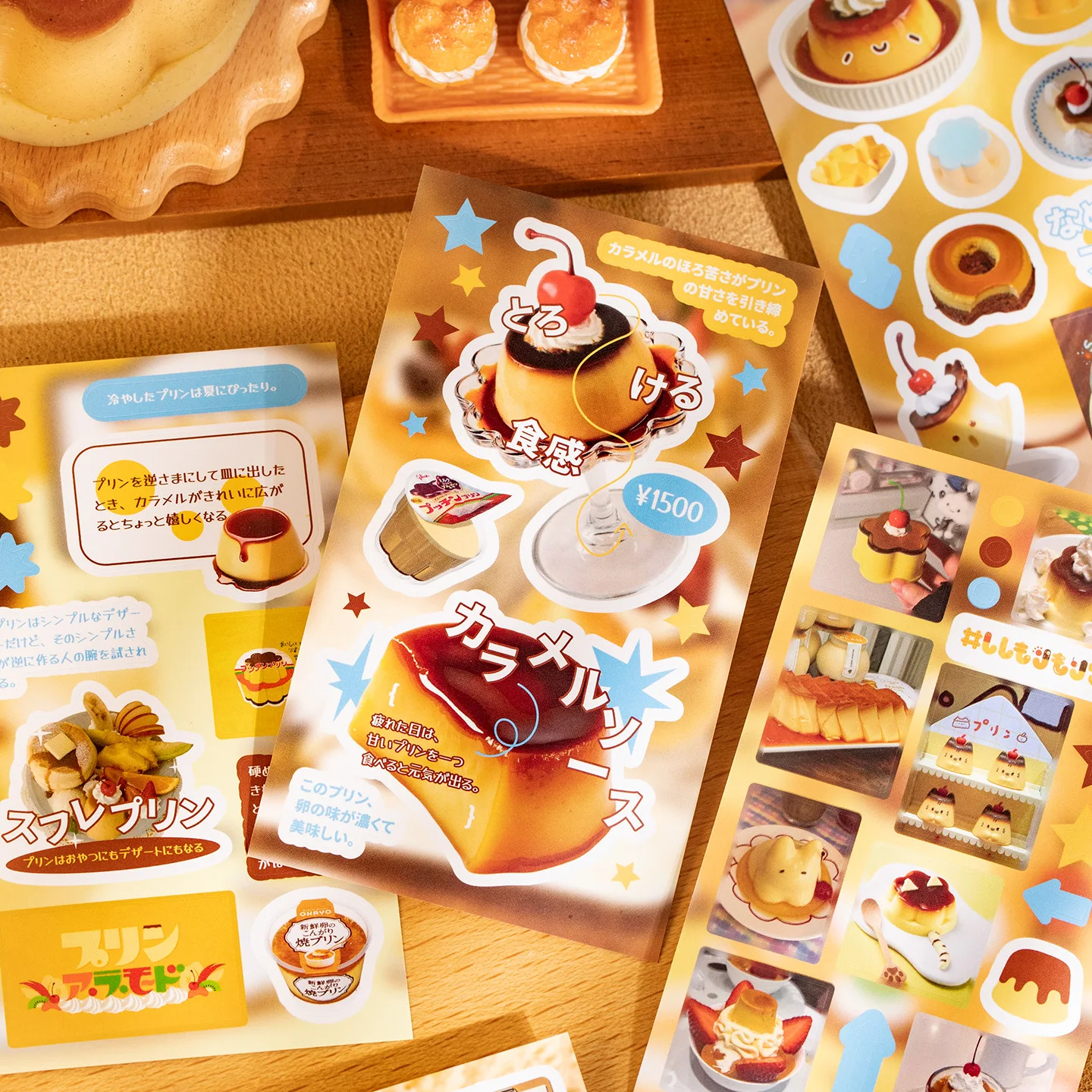 JIAMIE 20sheets Delicious Handmade Series Kawaii Sweet Cream Time Showa Food Die Cutting Sticker Book DIY Scrapbook Supplies