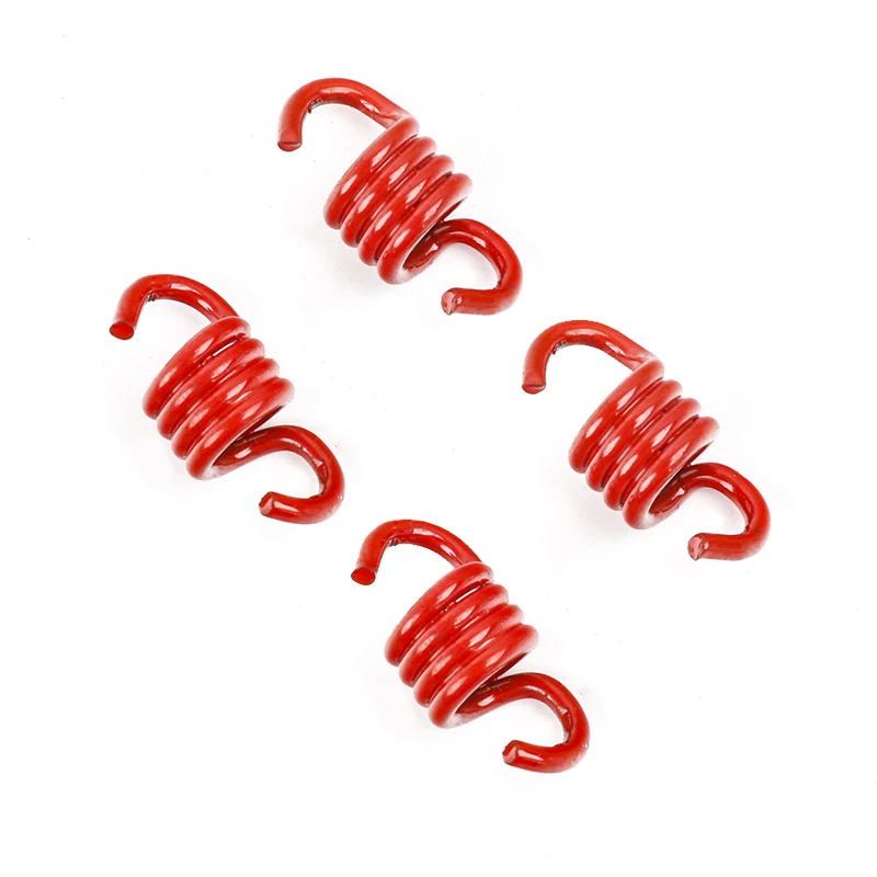 4 Pcs Red Springs For Racing Heavy Duty 2 Stroke Clutch Pads 43cc 47cc 49cc Engine Pocket Dirt Bikes ATV Quad Crosser