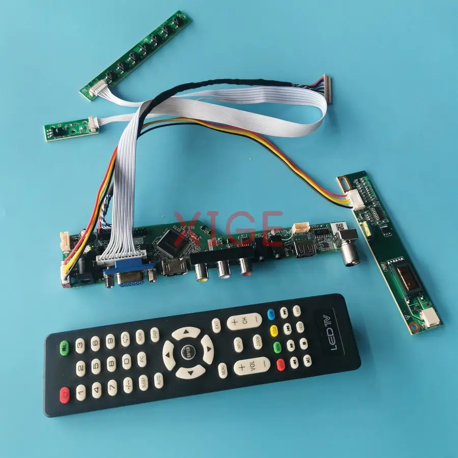 

For LTN121AT02 LTN121W1 LTN121AP02 CLAA121WA01 Display Controller Board Kit 1280*800 LVDS 20-Pin 1280x800 HDMI+VGA+AV+USB 1-CCFL