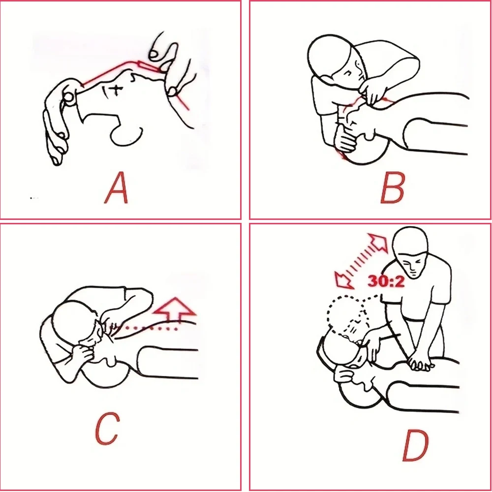 10-200PCS Disposable Medical First Aid Breathing Mask CPR Resuscitator Rescue Mouth Breath with One-Way Valve Portable Emergency view 6