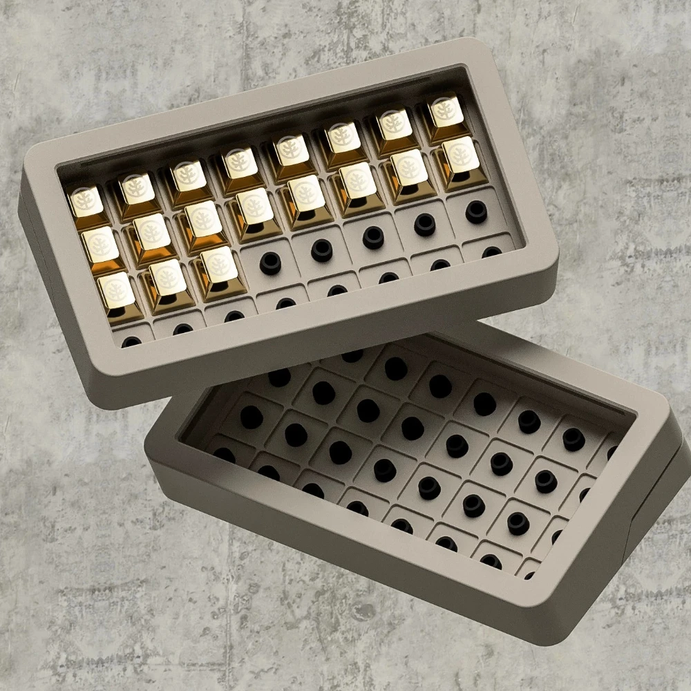 Keycap Storage Box Custom Original Handmade Large Capacity Magnetic Cover Mechanical Keyboard Keycaps Dustproof Display Box Gift