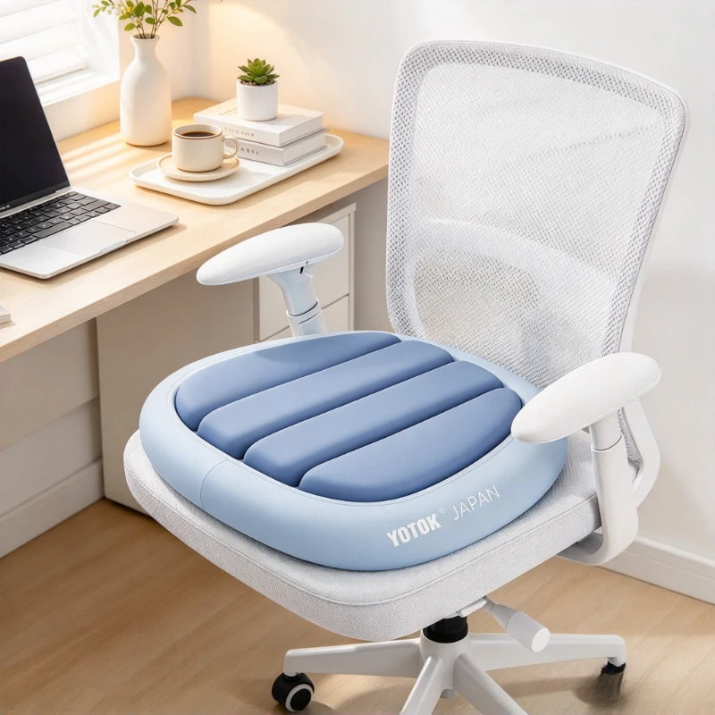 Air Cushion Seat Pad 70D Polyurethane Office Chair Insert with Airbag Buffering Breathable Core Support for Extended Sitting