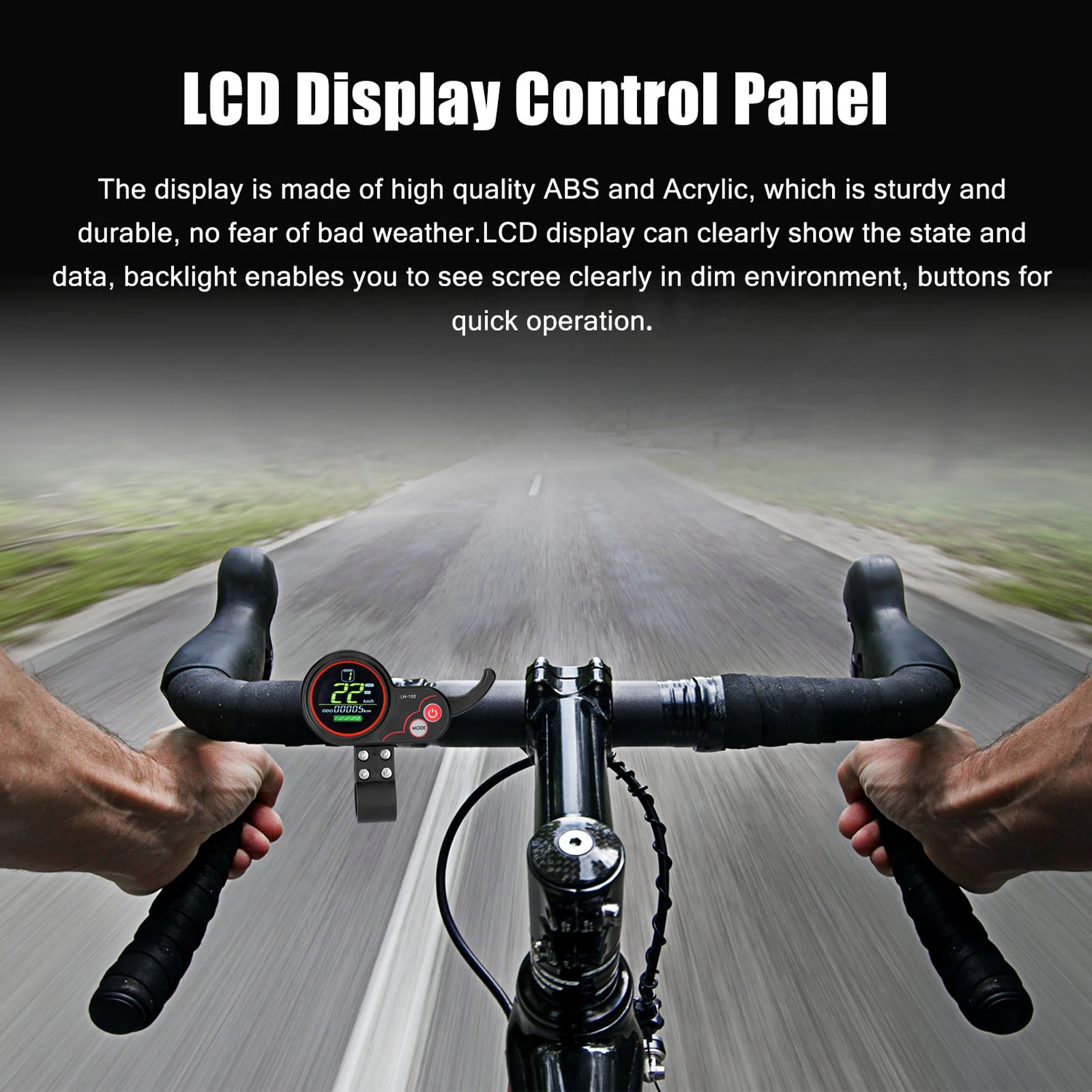 وحدة تحكم المحرك بدون فرش مع لوحة تحكم بشاشة عرض LCD مقاومة للمطر 24 فولت-48 فولت 350 وات مجموعة التحكم لسكوتر الدراجة الكهربائية #5