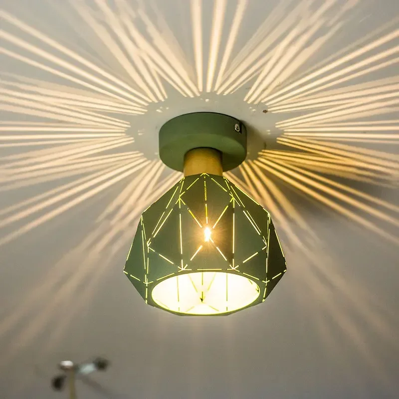 

Scandinavian Ceiling Lamp Modern Home Art Gateway Modern Simple Design Balcony Bedroom Trumpet Lamp