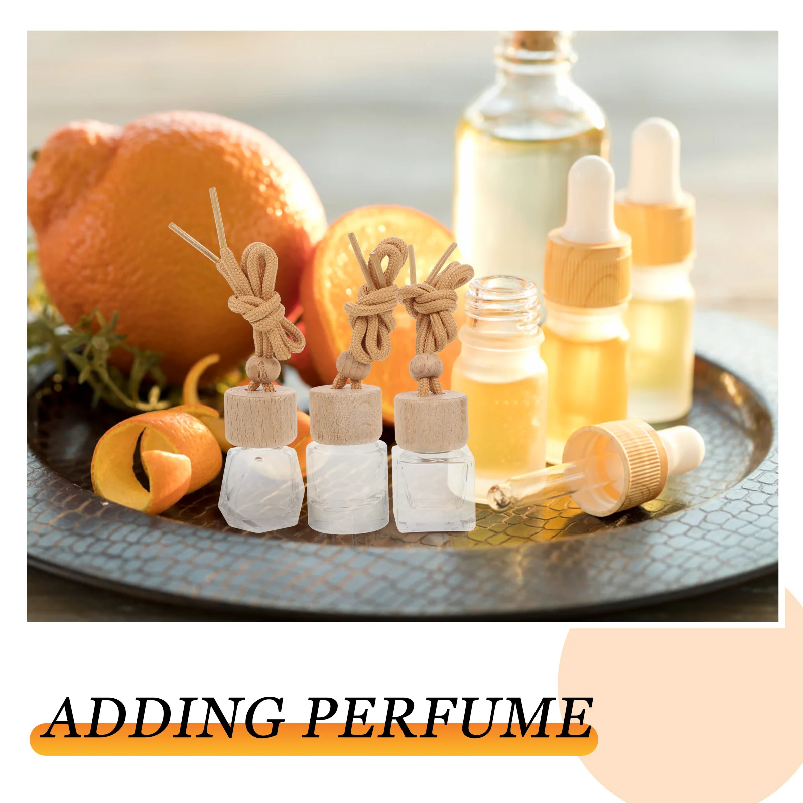 9 Pcs Perfume Dispensing Bottle Aromatherapy Daily Use Scent Diffuser Household Oil Fragrance Pendant Car