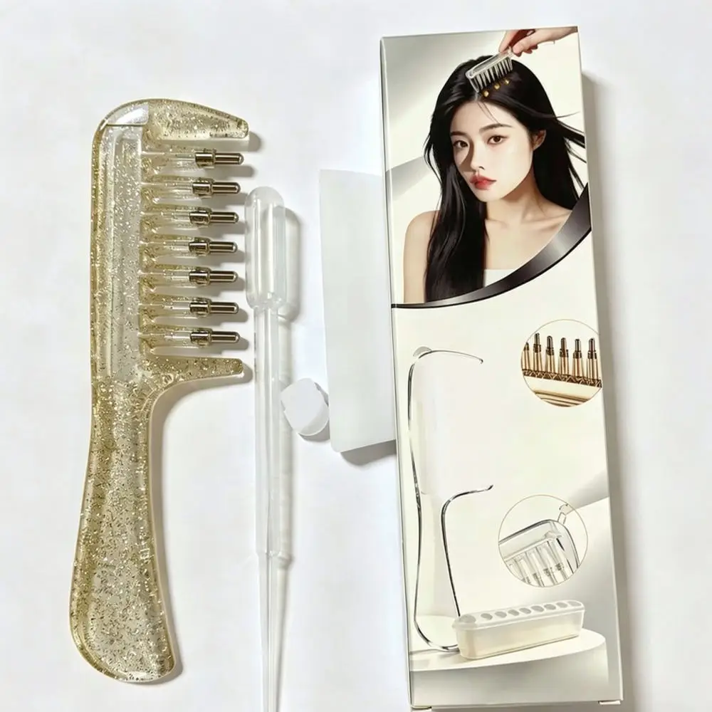 Scalp Applicator Comb Liquid Dispenser Essential Oil Growth Serum Tool Professional Hair Care Root Massage Device