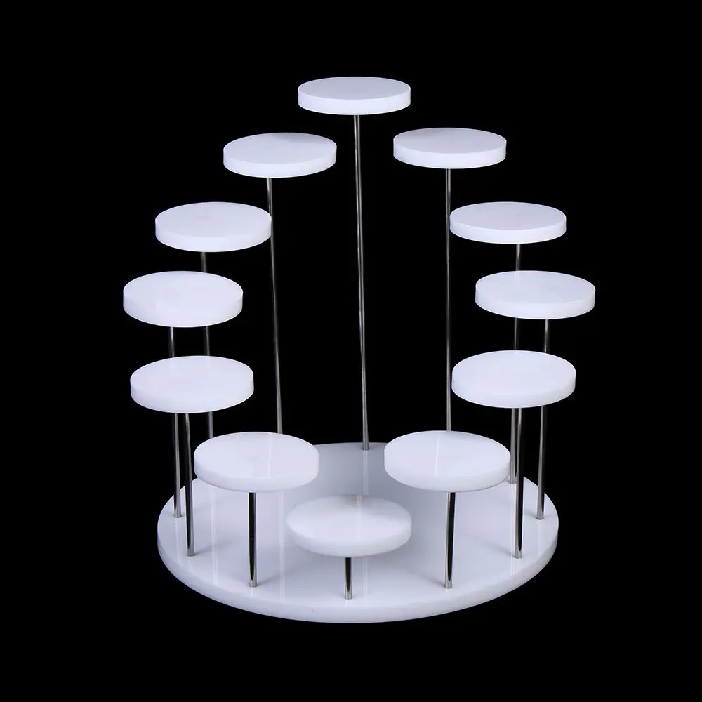 Acrylic Display Stand Jewelry Organizer Showcase Cupcake Stand Cake Dessert Storage Rack Holder Party Decor