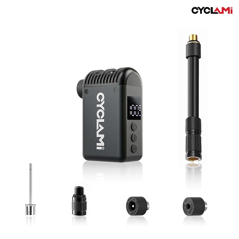 

CYCLAMI Mini портативный карманный велосипедный электрический воздушный насос Schrader Presta Valve Road MINI быстрый перезаряжаемый компрессор для накачивания шин