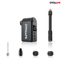 CYCLAMI Mini Portable Pocket Bike Electric Air Pump Schrader Presta Valve Road MINI Fast Rechargeable Compressor Tire Inflator
