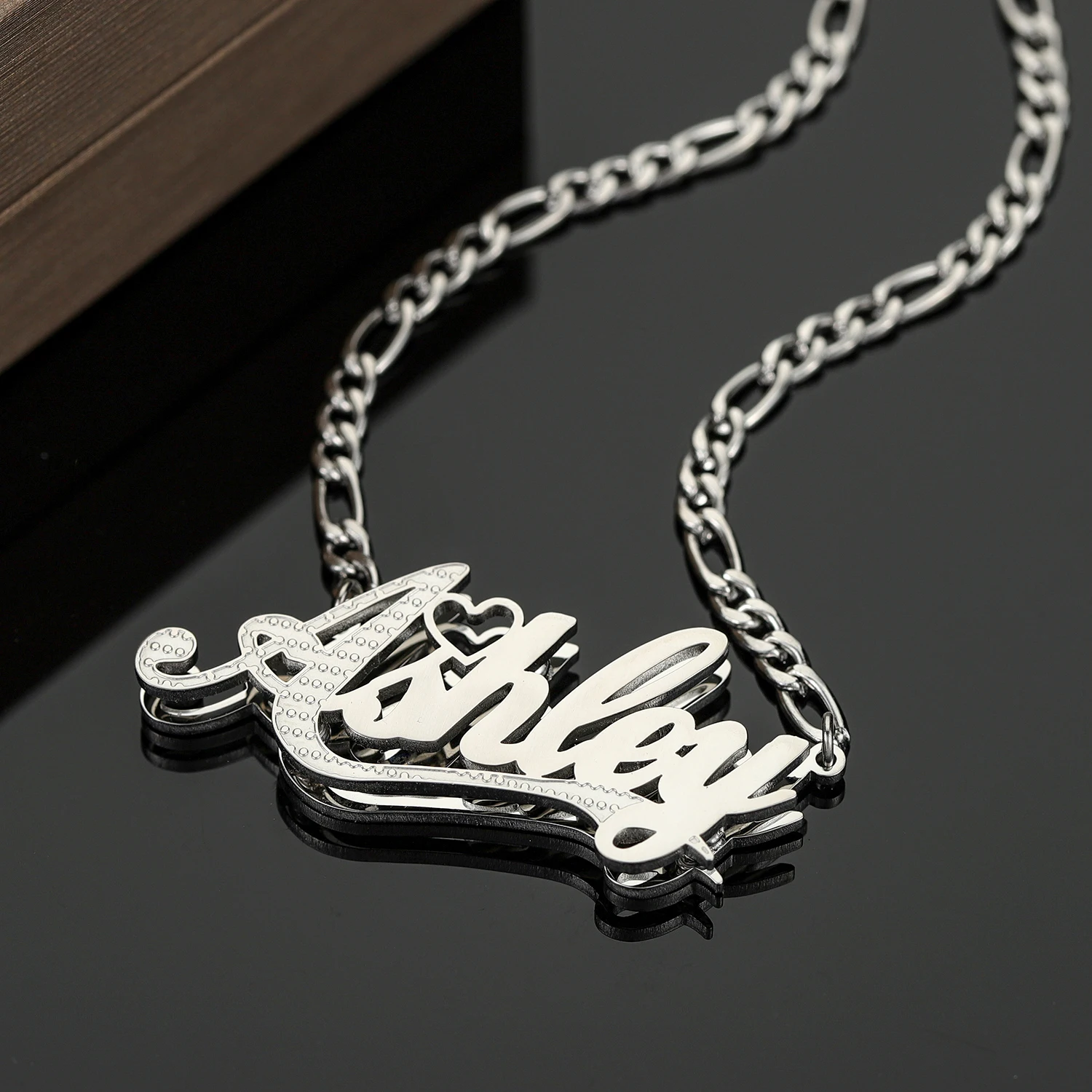 Customized Necklace Gold Plated Double Name Necklace For Women Personalized Stainless Steel Names Pendant Chain Jewelry Gifts