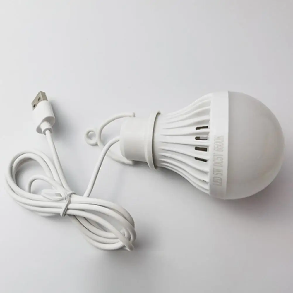 USB Bulb 5V Power Book Lights Student Learning Desk Camping Portable Hiking Travel Mini Work LED Lamp Reading Tent Bulb X8H0