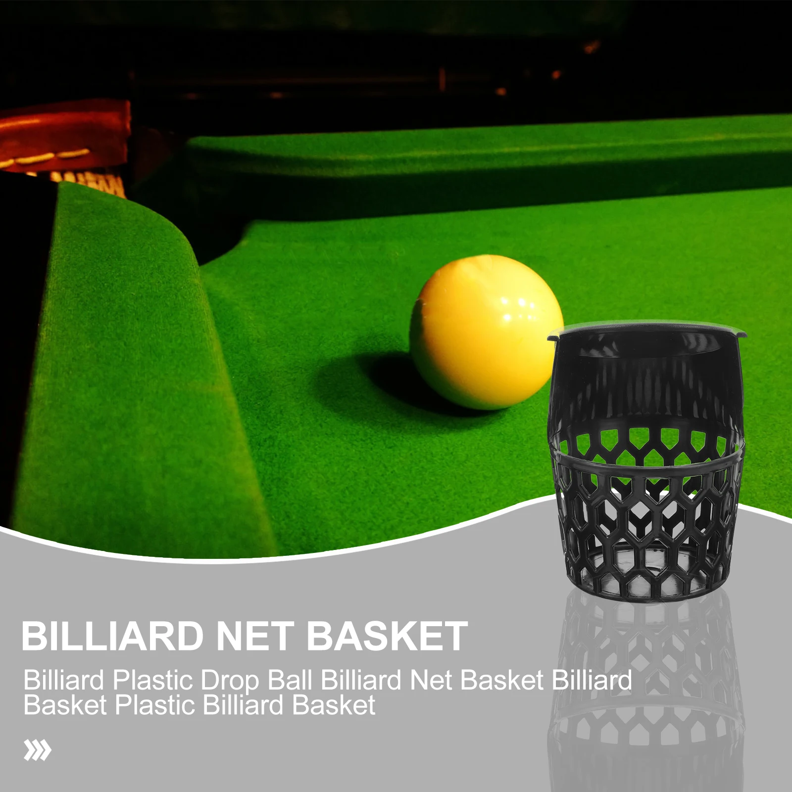 

Plastic Billiard Basket Durable Storage for Pool Table Drop Ball Container Gift Players Tool BILLIARD Accessory Entertainment