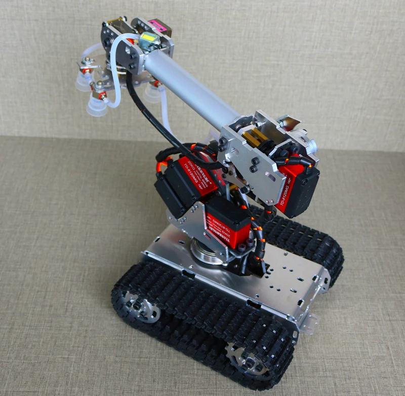 7 Dof manipolatore braccio Robot con grande pompa ad aria aspirante per Arduino Robot Multi-Dof modello robotico industriale braccio robotico a 6 assi