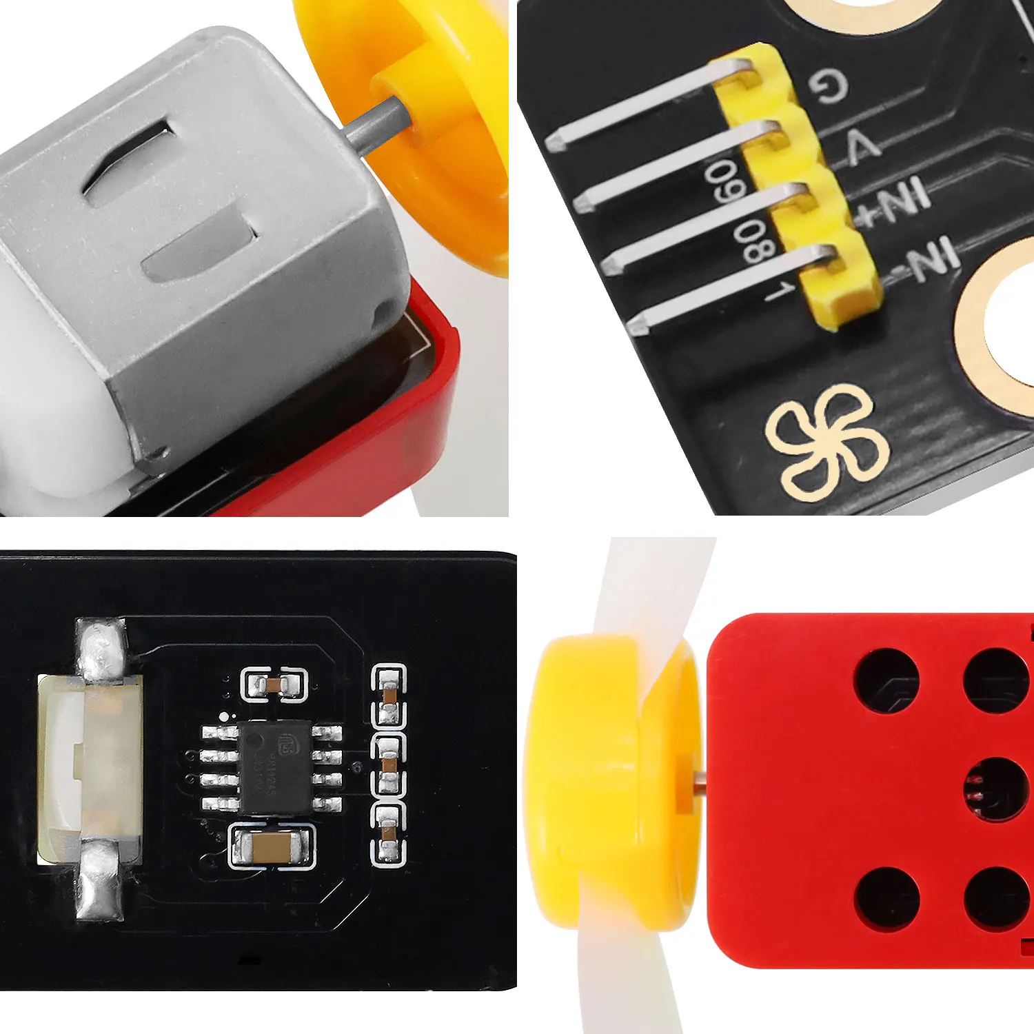 DC 3-6V 130 Motor Fan Module for Arduino DIY Projects Compatible with Lego Blocks DIY Electronic Components