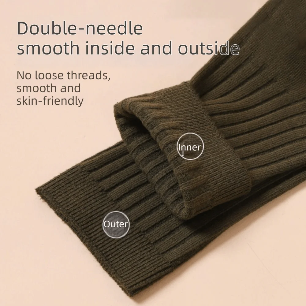 

5 пар утолщенных хлопковых носков средней длины с двойной вязкой, с защитой от запаха, влагопоглощающие, для мужчин, осень/зима