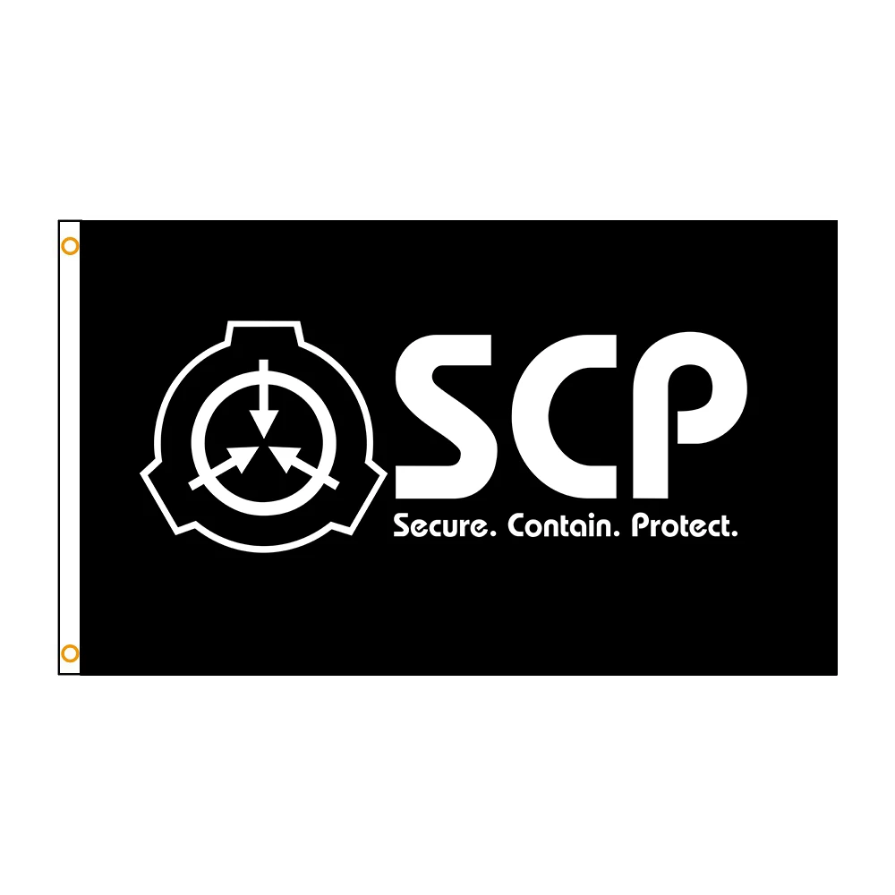 PIRATE 90*150cm SCP foundation SECURE CONTAIN PROTECT Outdoor decorative banner polyester fabric