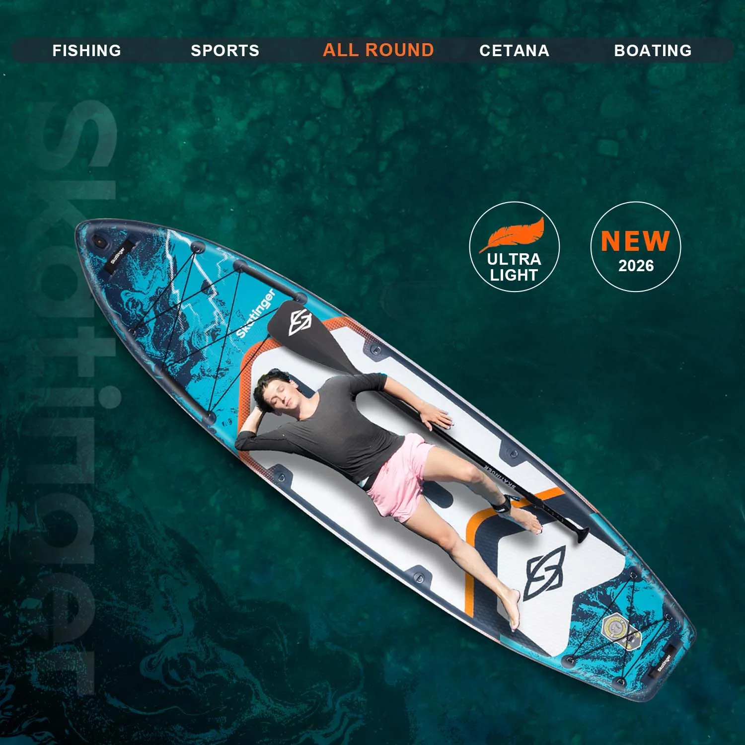 New Stand up Paddle Board (SUP) with Woven Drop Stitch Material Surfboard Paddleboard