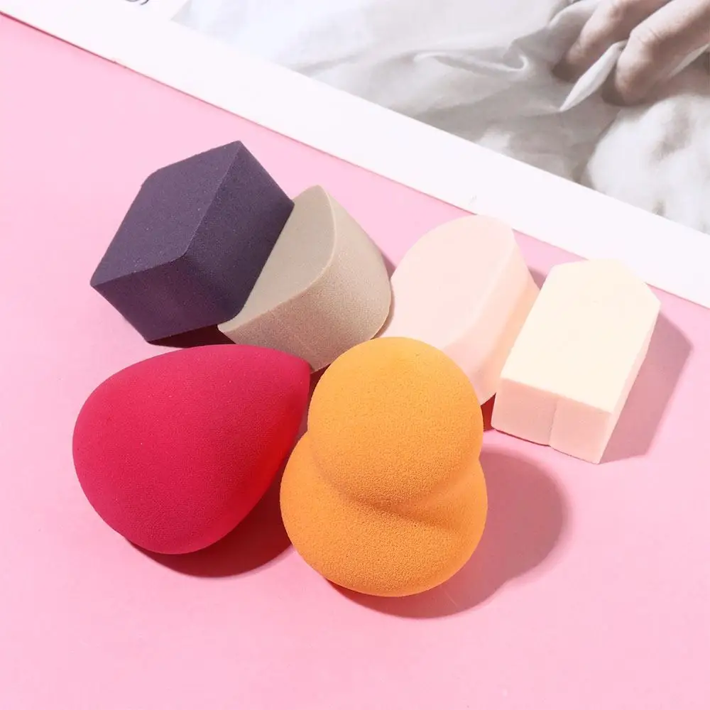ผู้หญิงผสมใช้คู่เปียกและแห้งเครื่องมือเครื่องสําอาง Smooth Face Contour แต่งหน้าฟองน้ําแป้งพัฟ Air Cushion แต่งหน้าฟองน้ําชุด