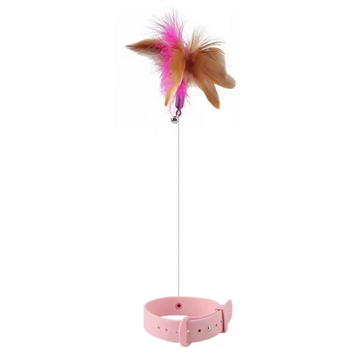 flirt pole for cats Pink Interactive Cat-Toys Funny Teaser Stick with Bell Pets Collar Playing Teaser Wand Training Toys for Cat