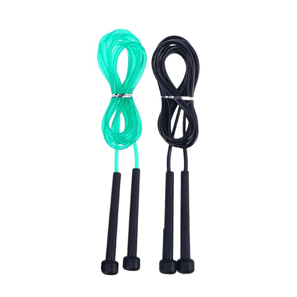 2Pcs PVC Jump Rope for and Adults Adjustable Anti-Tangling Skipping Rope with Ball Bearing Smooth Rotation Sanding Non-Slip