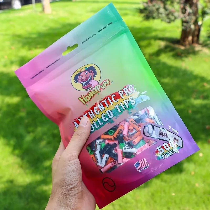 

CRUSHER 500pcs/Pack 7mm*18mm Natural Uncoated Disposable Hand-Rolled Cigarette Filter Tip Smoking Accessories