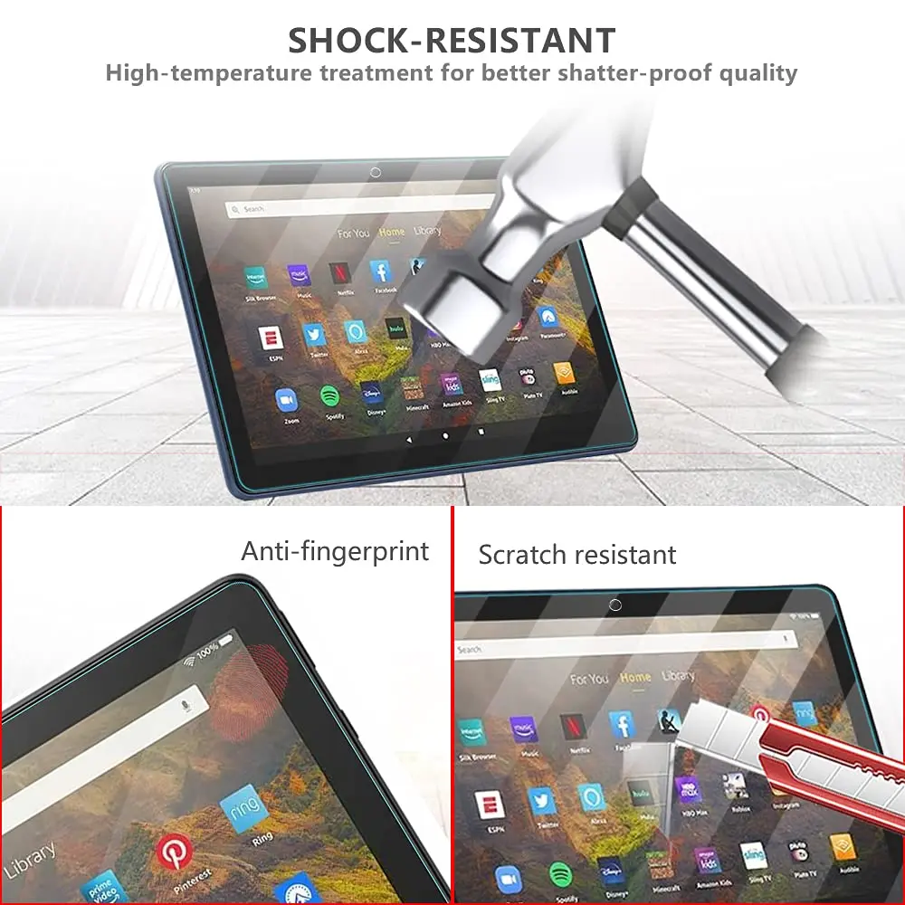 Screen Protector for Amazon Fire Max 11 (11.0 inch) Tablet 2023 Released Tempered Glass Film for Fire Max 11 9H Hardness