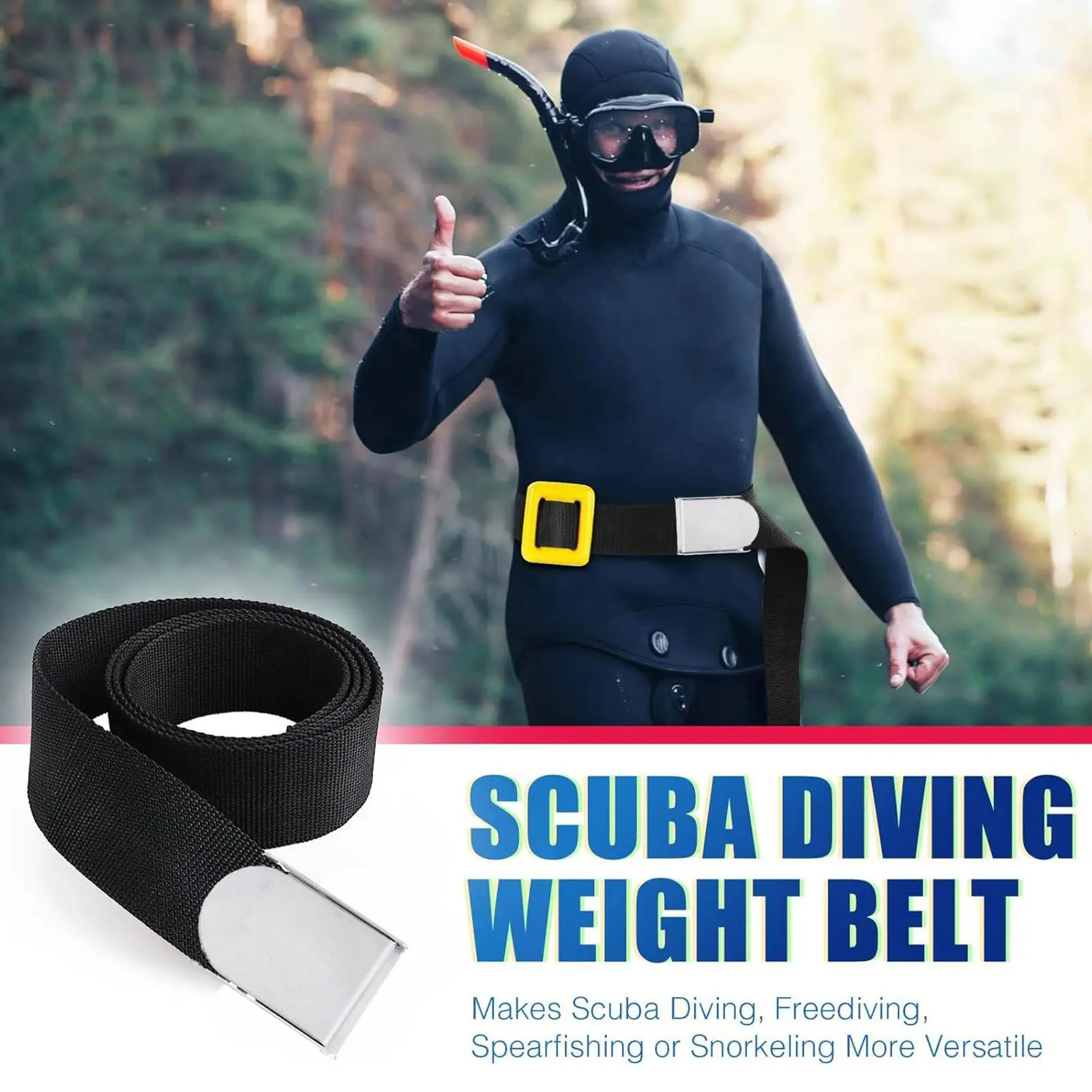 

Пояс для грузил с быстрым сбросом, спортивные аксессуары, 1,5 м, для дайвинга, снорклинга, подводной охоты, активного отдыха