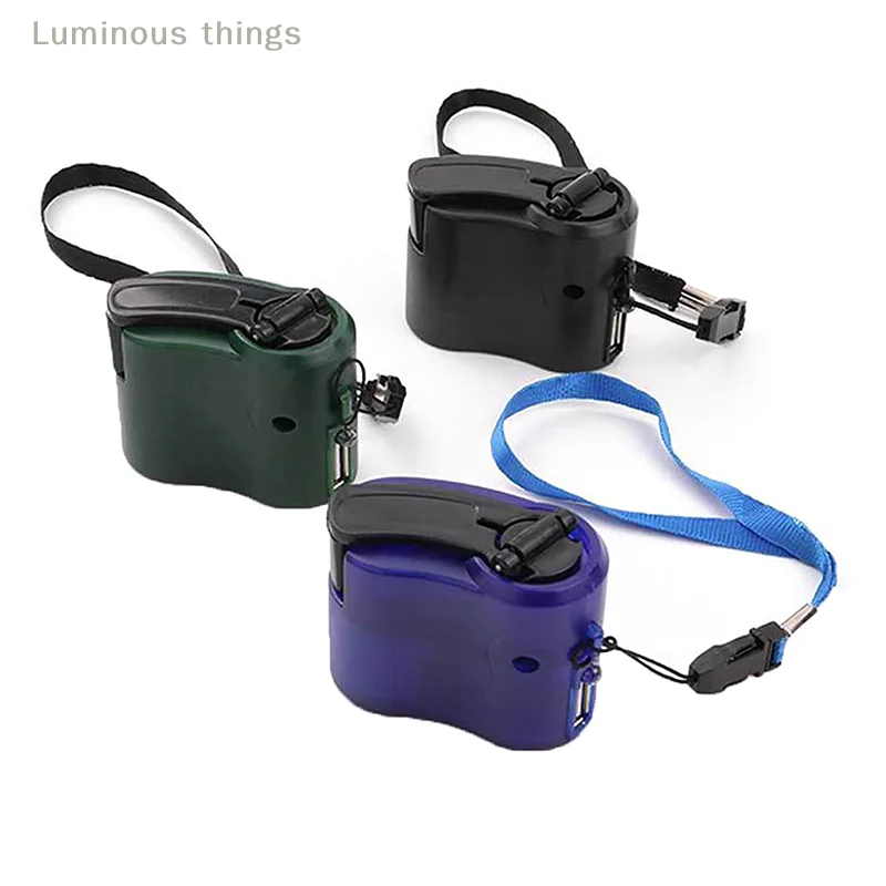 Hand Generator USB Port Portable Phone Chargers Outdoor Power Small Generators Camping Source Bank Crank Emergency