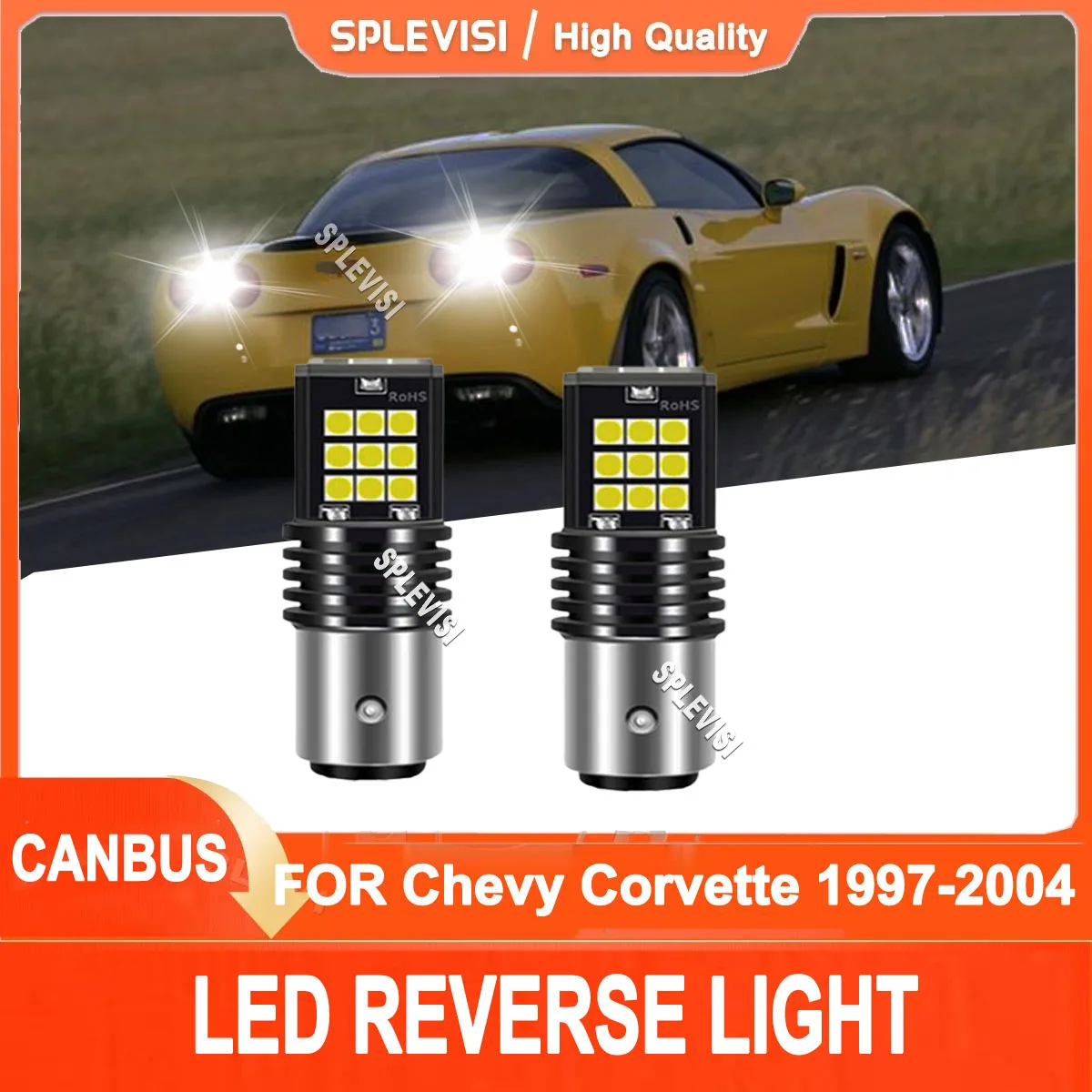 

2x 1157 6000K White LED Back Up Reverse Light Set For Chevy Corvette 1997 1998 1999 2000 2001 2002 2003 2004 Caprice 1991-1996