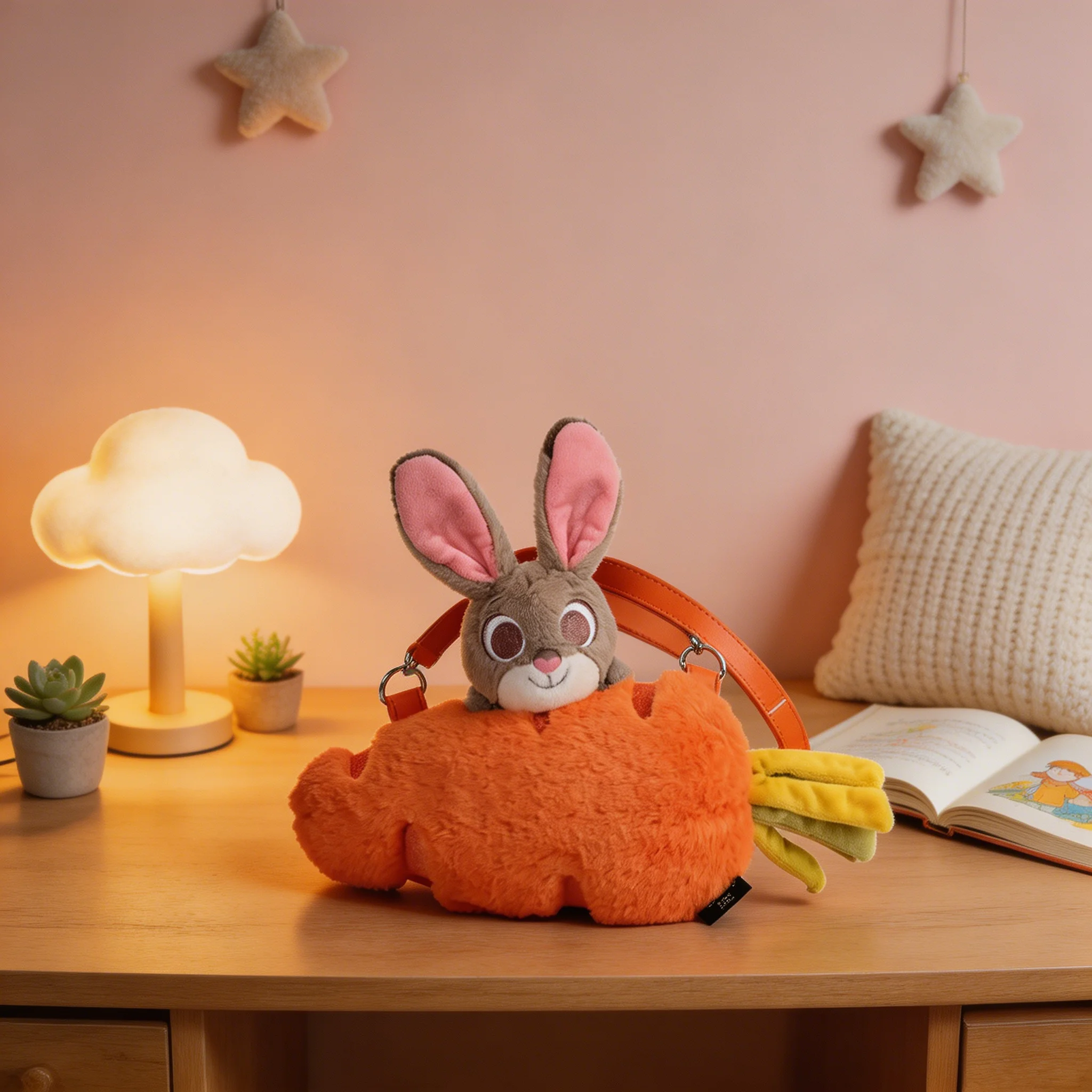 Disney Zootopia Cartoon Judy Rabbit Radish Crossbag Cute Doll Crossbag Plush Cute