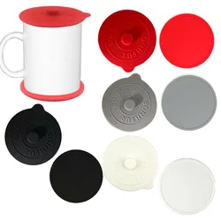 Silicone Cover and Coaster Set  of 2PCS for Mug Glass Cup Cup Lid Coaster for Tea/Coffee/Milk Cup with Convex Handle