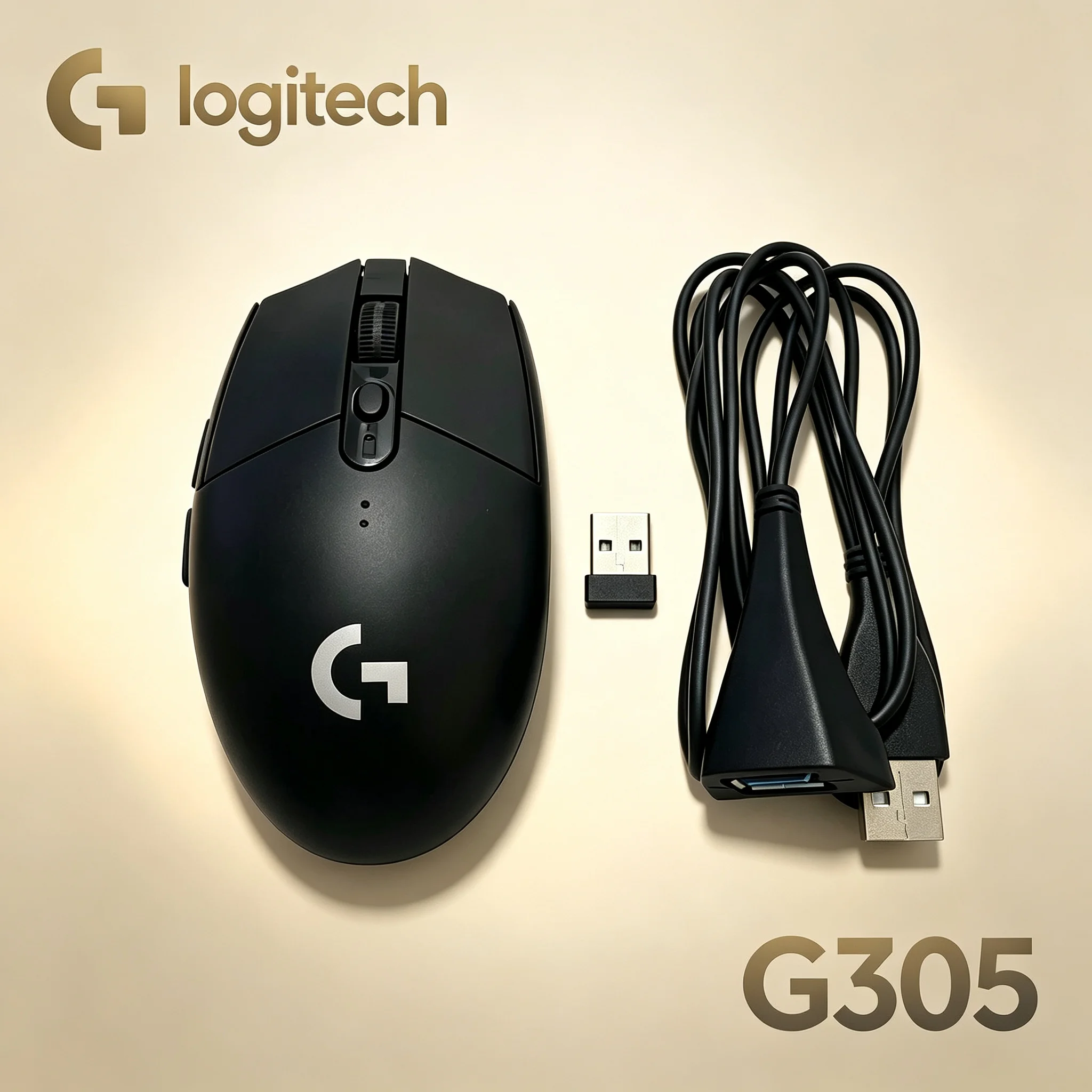 Logitech G305 LIGHTSPEED Competitive‑Focused Esports Mice, Comes With USB Extension Cable For Consistent Stable Link, Compatible