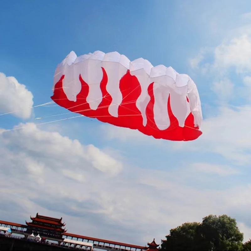 Nuevos cometas de 200cm de doble línea para adultos, pipas eléctricas para acrobacias, nuevo juguete para principiantes, kitesurf, baile de llama, calamar, rebote de aire hfly