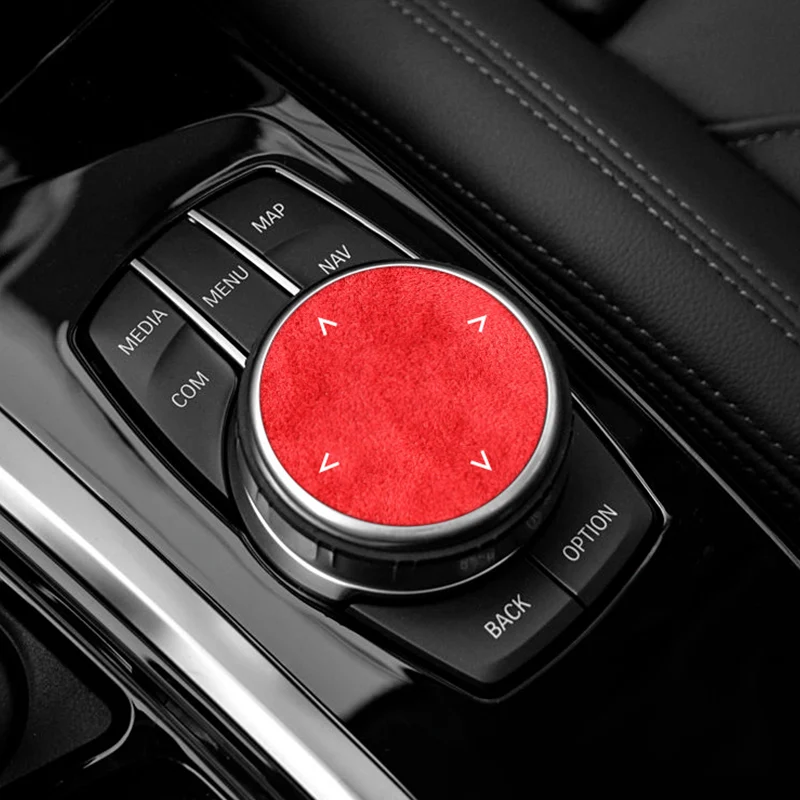 Top Suede For BMW 1er F20 F21 F40 3er F30 F31 F35 3GT F34 Car Multimedia Button Trim Sticker Anti Scratc Car Interior Accessory view 6