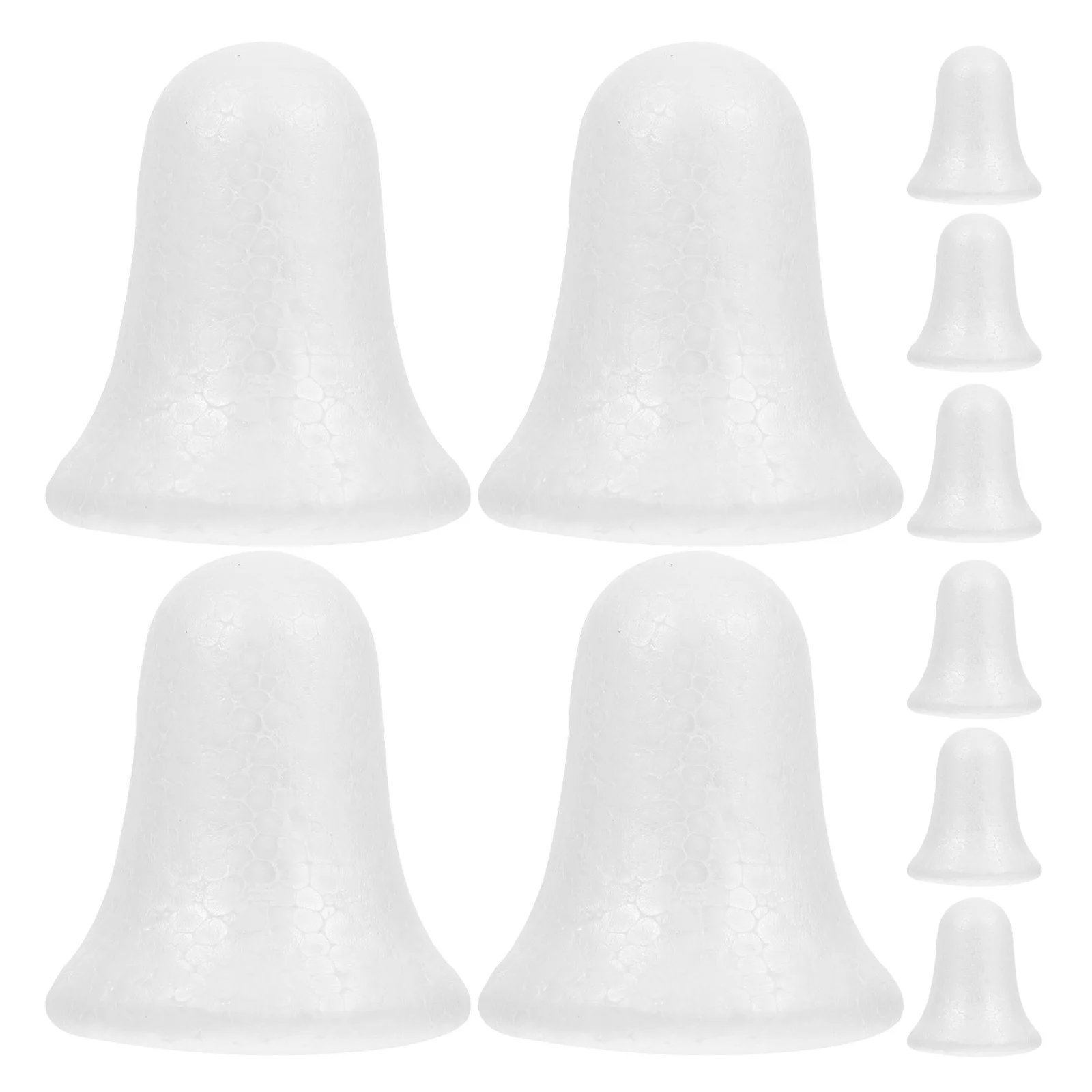 

10Pcs 3D Foam Bells DIY Unfinished Christmas Hanging Ornaments for Tree Decor Xmas Pendant Craft Activity Holiday Party